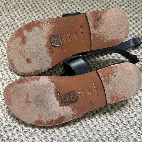 Soeur THALES SANDALS, Black Leather Sandals - Picture 6 of 6